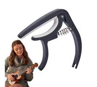 Guitar Capo, Versatile Classical Guitars Tuning Capo Made of Durable ABS and Silicone, Portable Spring Action Grabber for Multifunctional Use with Folk, and Electric Guitars, 4.25x3.11x0.47 Inches