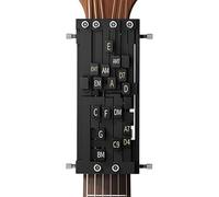 Guitar Chord Learning Tool, Guitar Chord Helper, Chitarre Accessories, 15,5 x 8,8 x 6 cm, 6,1 x 3,46 x 2,36 pollici, nero, Beginner Learnings Tools for Kids Adults Beginners