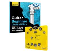 Guitar Circle of Fifths Wheel & Theory Book - Teoria musicale resa facile per tutti i livelli - Strumento di apprendimento musicale per il ritorno a scuola, imparare accordi, chiavi e progressi