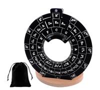 Guitar Circles of Fifths Wheelt, Chord Theory Learning Tool, alluminio lega Melody Tool and Chord Wheel With Bracket, Sturdy Guitar Music Theory Disc Chord Wheel, Chord Roulette of Fifths