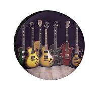 Guitar Collection - Copertura per pneumatici di ricambio resistente alle intemperie, diametro di pneumatici da 24 a 36 pollici, universale, impermeabile, per rimorchi, camion