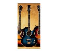 Guitar Collection Copertura per porta Banner 90x180cm Festone Festone Stagionale Cartello di Benvenuto Decorazione Verticale Porta Appeso Per Portico Ingresso Giardino Decor