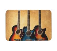 Guitar Collection - Tappetini da bagno Diatom Mud assorbono l'umidità e lo sporco, con retro in gomma antiscivolo, adatto sotto la porta, per pavimento del bagno, vasca, doccia, lavandino