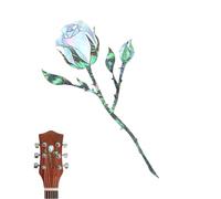 Guitar Decals - Inlay Sticker Rose Magnolia PVC Decal,Bass Decor