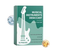 Guitar Desiccant Pack - 12pcs Moisture Absorber PET Humidity Control Packets | Instrument Protection For Guitar Piano Violin Ukulele Bass Case Care Storage Anti Moisture Kit