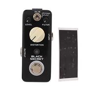 Guitar Effect Pedal Distorsione Classica, True Bypass, 2 Modalità Nero - Effetto Distorsione Potente, Corpo in Metallo, Facile da Trasportare per Musicisti