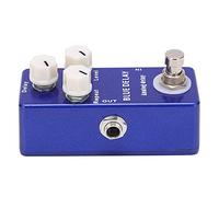 Guitar Effect Pedal Mini Blue Delay Analogue, Pedale Effetto Chitarra con True Bypass, Regolabile - Design Compatto, Controlli per Delay e Ripetizioni, Per Musicisti e Performanc