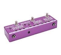 Guitar Effects Pedal, 6 Modes, Purple Metal Shell, Reverb Chorus Distortion Overdrive Buffer Boost - True Bypass, Stable Sound Effects, Ideal for Guitarists