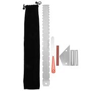 Guitar Fret Leveling Kit | Expert Fret Polishing File & Notch Ruler | Complete String Instrument Maintenance Tools for Guitar Repair/Luthier Work/DIY