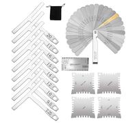 Guitar Gauge, Precision Luthier Ruler Tool, Notched String Action Measuring Setup Template, Stainless Steel Fretboard Scale Marker for Bass, Repair, Adjustment, Manutenzione