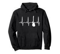 Guitar Hoodie - Guitare électrique Heartbeat Gift Sweatshirt Felpa con Cappuccio