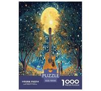 Guitar Jigsaw Puzzle Impossibili 1000Pcs Decorazione Per La Casa. Giochi Rilassamento E Intelligence Per Adulti E Ragazzi Da 14 Anni 70x50cm/1000pcs