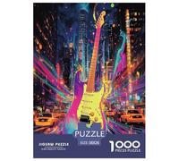 Guitar Jigsaw Puzzle Impossibili 1000Pcs Decorazione Per La Casa. Rilassamento E Intelligence Per Adulti E Ragazzi Da 14 Anni 38x26cm/1000pcs
