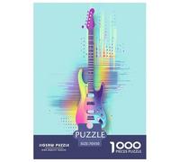 Guitar Jigsaw Puzzle Impossible 1000Pcs Decorazione Per La Casa. Giochi Rilassamento E Intelligence Per Adulti E Ragazzi Da 14 Anni 70x50cm/1000pcs