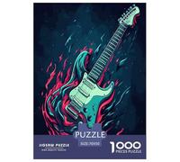 Guitar Jigsaw Puzzle Impossible 1000Pcs Decorazione Per La Casa. Rilassamento E Intelligence Per Adulti E Ragazzi Da 14 Anni 70x50cm/1000pcs