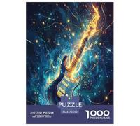 Guitar Jigsaw Puzzle Impossible 1000Pcs Decorazione Per La Casa. Rilassamento E Intelligence Per Adulti E Ragazzi Da 14 Anni 70x50cm/1000pcs