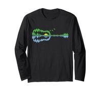 Guitar Lake Shadow Country Music Guitarist Musician Teacher Maglia a Manica