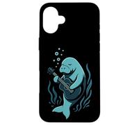 Guitar Manatee Ocean Music Graphic Custodia per iPhone 16 Plus