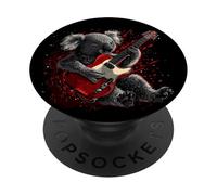 Guitar Master Koala per un divertente look da palcoscenico PopSockets PopGrip Adesivo