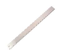 Guitar Neck Notched Ruler, Luthiers Tool, 16.54x1.46in Stainless Steel String Action Gauge, Precision Measurement Tool, Authentic Straight Edge Design for Electric, Acoustic