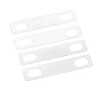 Guitar Neck Shim Set | Brass Height Adjustment Gaskets for Better Playability | 3 Thicknesses 0.2mm / 0.5mm / 1mm | 4Pcs Replacement Parts for Electric & Acoustic Guitars (Argento)