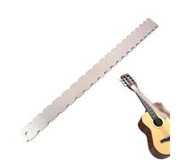 Guitar Notched Straight Edge, 16.5 Inch Luthiers Tool, Stainless Steel Design, Notched Calibri Neck Ruler, Electric Chitar Setup, Precision Measurement, Sturdy and Rust-Resistant
