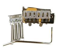 Guitar Parts for WVP Electric guitar Tremolo System Bridge 2 Point Steel Saddle Tremolo System Chrome Silver Gold(Gold)