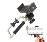 Guitar Phone Holder - 150 g, Adjustable Instrument Mount, Secure And Stable | Acoustic Guitar Accessory, Smartphone Music Holder For Bass, Ukulele, Live Broadcast, Video Recording, Teaching
