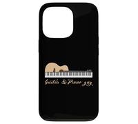 Guitar&Piano Guy Divertente chitarrista Donne Uomini Amanti Musica Custodia per iPhone 13 Pro