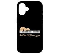 Guitar&Piano Guy Divertente chitarrista Donne Uomini Amanti Musica Custodia per iPhone 16