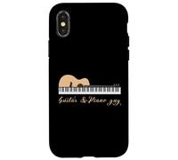 Guitar&Piano Guy Divertente chitarrista Donne Uomini Amanti Musica Custodia per iPhone X/XS