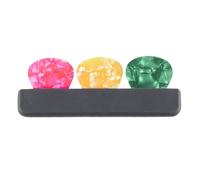 Guitar Pick Box, Plectrum Storage Organizer with Easy to Paste Design, Compact Portable Pick Holder for Acoustic, Electric Guitar, Bass and Ukulele Players