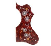 Guitar Pick Guard, Battipenna autoadesivo con bordo smussato Tartaruga rossa da 2 mm for 40/41 pollici. Chitarre