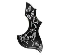 Guitar Pick Guard, Battipenna autoadesivo for chitarra acustica da 2 mm nero for Colibrì 40-43 pollici
