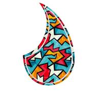Guitar Pick Guard, Battipenna for chitarra acustica autoadesivo 3D multicolore 2 mm universale 36-41 pollici(Color Bloom)