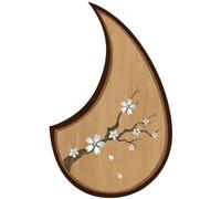 Guitar Pick Guard, Battipenna for chitarra acustica autoadesivo 3D multicolore 2 mm universale 36-41 pollici(Plum Grace)