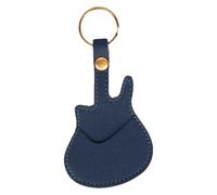 Guitar Pick Holder, Leather Pick Storage Keychains, Secure Snap Pouch for Chitarists, Compact Organizer, Portable Travel Accessory, Ideal for Acoustic Electric Bass Players, 13,4 x 7 cm 11 g