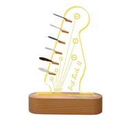 Guitar Pick Holder, Light Up Acrylic Holder, Guitar Accessory, LED Guitar Pick Display, Acrylic Pick Stand, Guitar Display Stand, Illuminated Guitar Holder, Unique Guitar Pick Holder