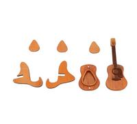 Guitar Pick Holder | Oak Wood Storage Box with Engraved Musician Design | Multifunctional Pick Organizer for Living Room Decor/Music Presents