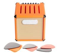 Guitar Pick - Supporto per pick | Custodia Plectrum stampata 3D | Organizer di grande capacità | 4,1 cm PC Memoria portatile per basso -Pick ideale compleanno musicista, Colore: arancione., vedi