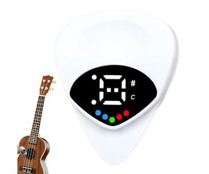 Guitar Pick Tuner - Tagliatori digitali per accessori per chitarra | Sintonizzatore metronomo per | 2 in 1 Play and Tune Funzione Precisione TUNERDER Plectrum con display a colori - Adatto