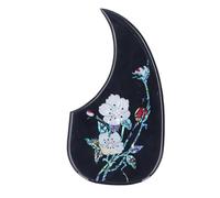 Guitar Pickguard, PVC Acoustic Guitar Scratch Plate Self Adhesive Durable Protective Decorative Guard Plate for Acoustic Guitars Premium PVC Material