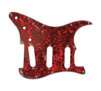 Guitar Pickguard Replacement for ST Type 11 Hole Guitar, Aluminum Foil Shielding PVC Scratch Protection Guard Plate with Glossy Finish (GSSS34)
