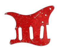 Guitar Pickguard Replacement for ST Type 11 Hole Guitar, Aluminum Foil Shielding PVC Scratch Protection Guard Plate with Glossy Finish (GSSS38)