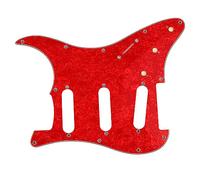 Guitar Pickguard Replacement for ST Type 11 Hole Guitar, Aluminum Foil Shielding PVC Scratch Protection Guard Plate with Glossy Finish (GSSS36)