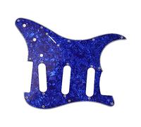 Guitar Pickguard Replacement for ST Type 11 Hole Guitar, Aluminum Foil Shielding PVC Scratch Protection Guard Plate with Glossy Finish (Cadaveri)