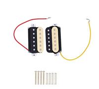 Guitar Pickup Ceramic Magnet Double Coil with Volume Control, Easy Installation Kit for ST SQ Electric Guitars, Waxed and Sealed to Eliminate Feedback and Noise, Conversion