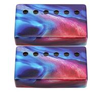 Guitar Pickup Covers 6 Hole | Copper Shell for Pickups/Electric Guitars | Helps Avoid Damage & Sweat | 2 Pack Maintenance Accessories