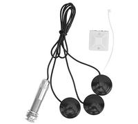 Guitar Piezo Pickup, End Button Transducer, Black Metal and Plastic - High Durability, Easy Installation, Suitable for Acoustic Guitar Ukulele Mandolin