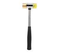 Guitar Plastic Hammer Brass Rubber Head Multifunctional Tool for Guitar Bass Ukulele Mandolin Repair and Maintenance Yellow Gold 10.4 Inches